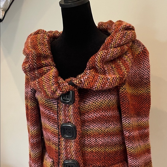 Cozy Multicolor Women's Sweater large boho looks - Picture 2 of 4